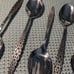 Lyon (International) ROMANESQUE Stainless Tea Spoons Mid Century Modern 8 Pcs.