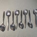 Lyon (International) ROMANESQUE Stainless Tea Spoons Mid Century Modern 8 Pcs.