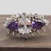 Size 8 Sterling Silver Stunning CZ Ring