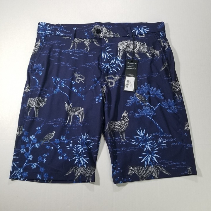 Greyson Golf Shorts Montauk Magic Emporium Loud Size 34 Performance 10.5 Inseam