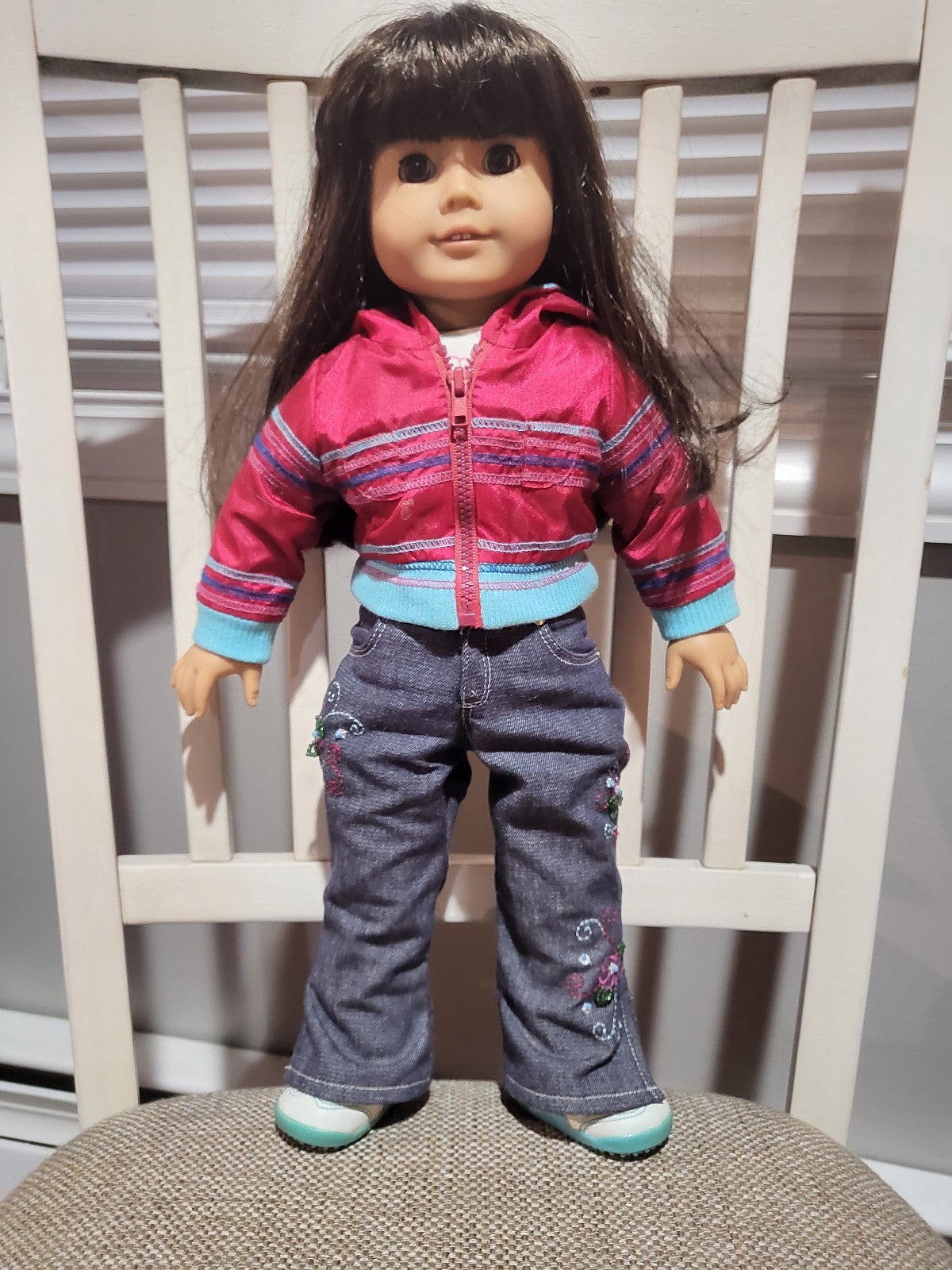 American Girl Doll, Black/Dark Brown Hair, Fully Clothed (2008)