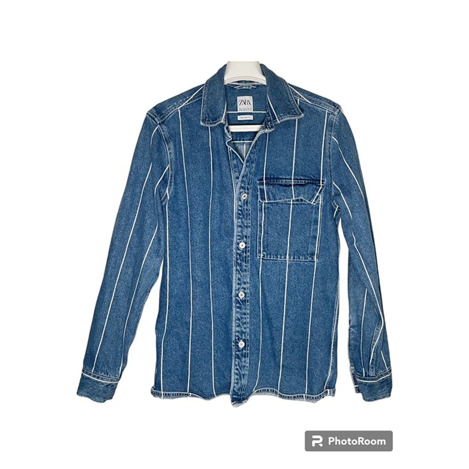ZARA Relaxes Fit Denim Jacket Womens Size S USED