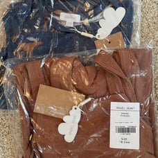 NWT Angel Dear Blue moose bodysuit & overalls 18-24