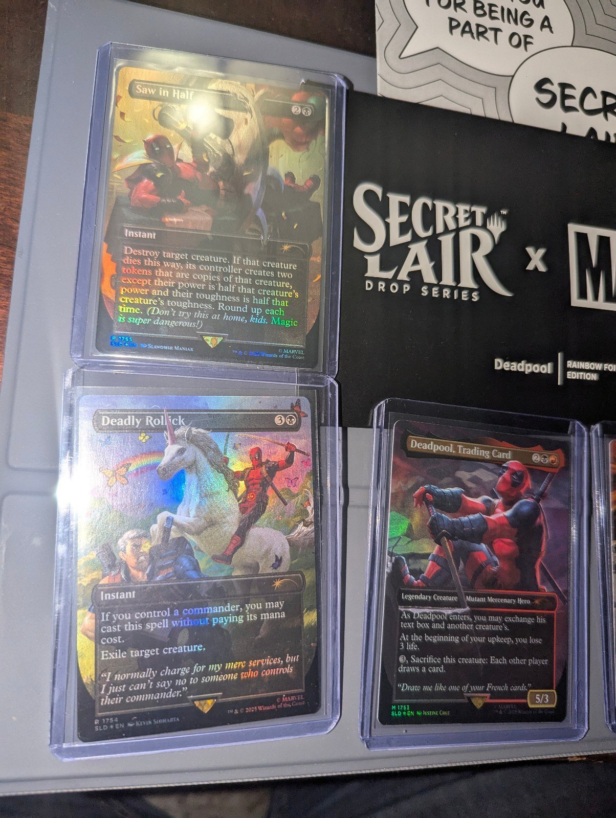 MTG Magic the Gathering Secret Lair x Marvel's Deadpool