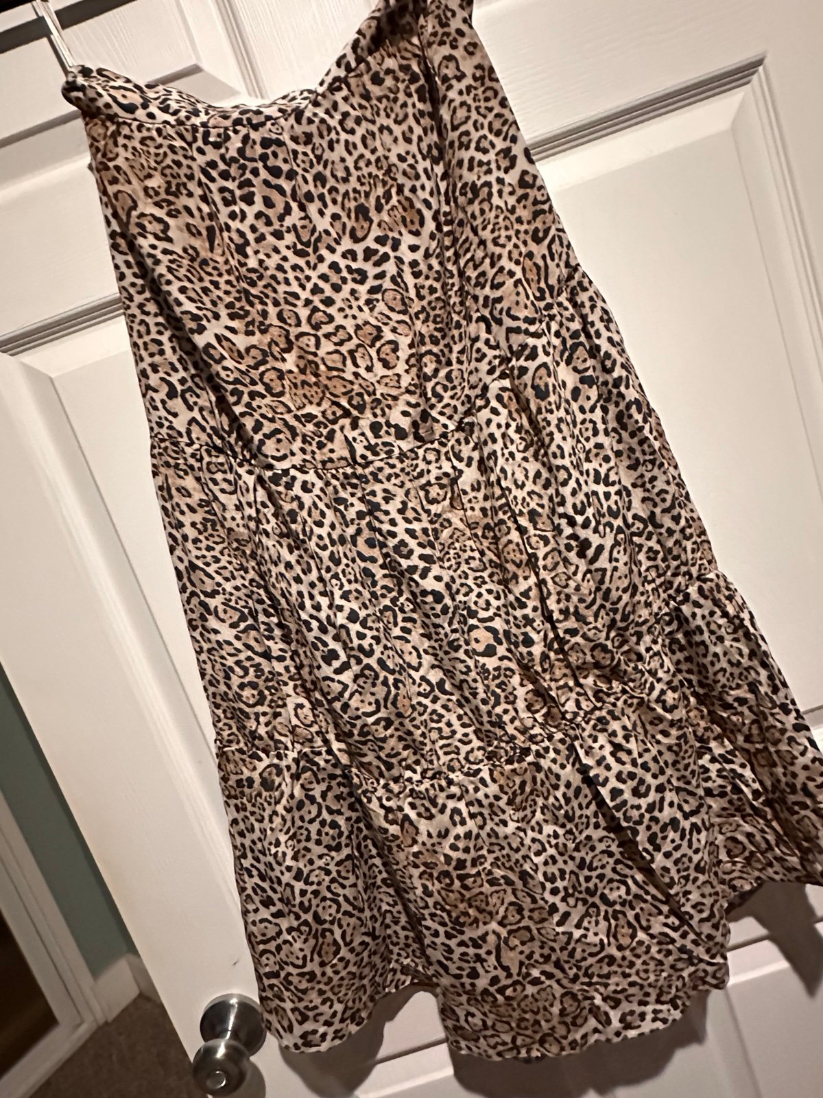 ADRIANA DEGREAS MADE IN BRAZIL LEOPARD FRILLED SKIRT