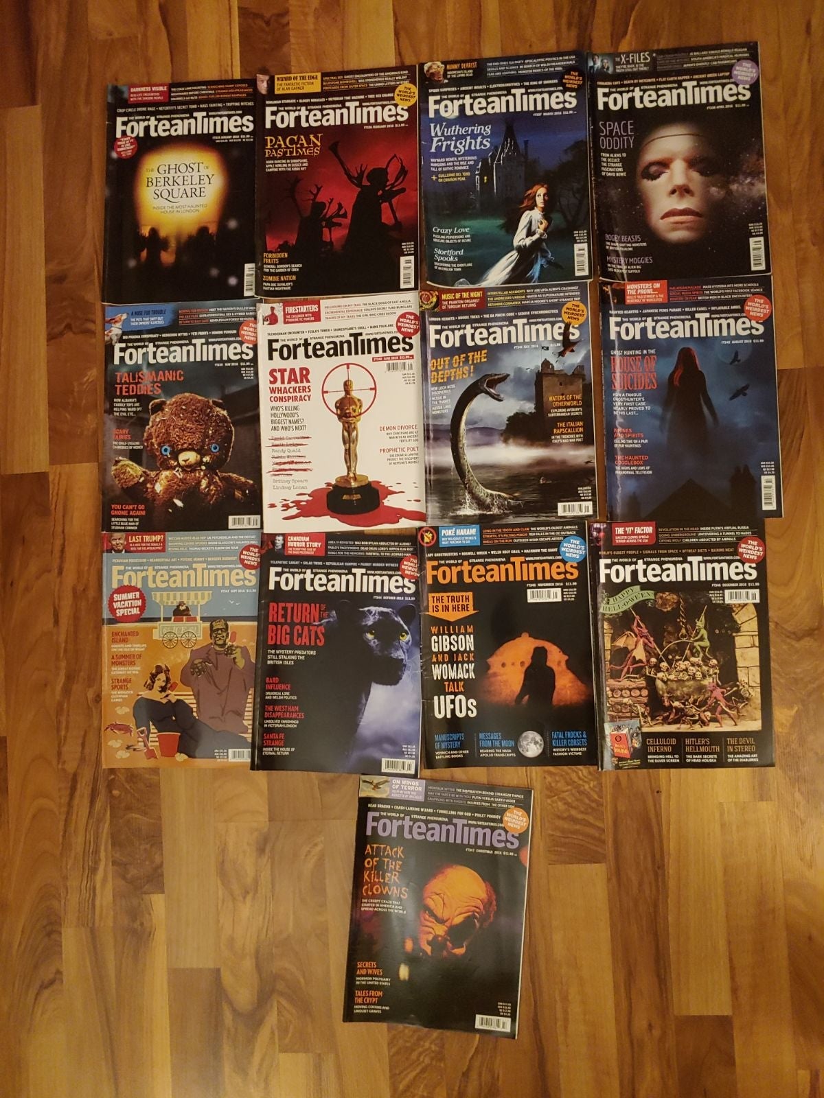 Lot of 13 2016 Fortean Times Magazines