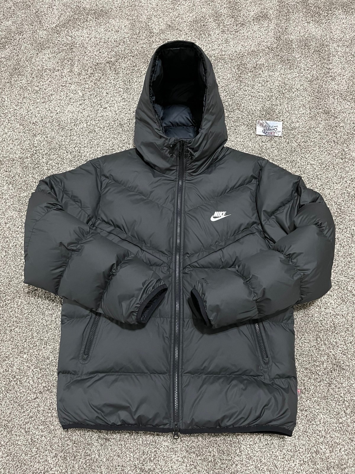 Nike Storm Fit Windrunner Primaloft Hooded Puffer Jacket Black XL Extra Large