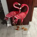 Flamingo Garden Statues and Sculptures, Metal Birds Yard Art Outdoor Statue