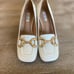Bibi Lou Valencia Patent Leather Heels Ivory 40