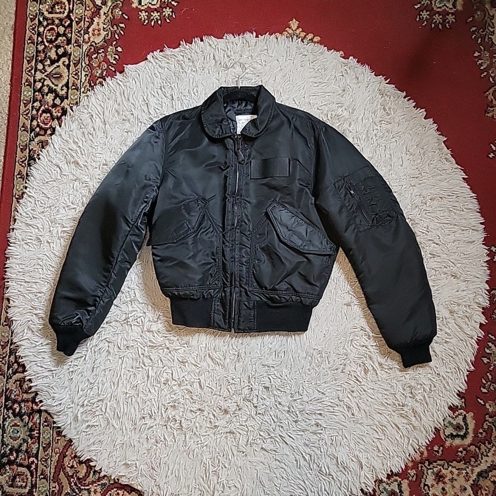 Vintage Spiewak & Sons Bomber Jacket Type CPW-45 Black Size Small S