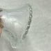 Vintage glass pedestal cake stand grape design scalloped edge