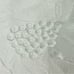 Vintage glass pedestal cake stand grape design scalloped edge