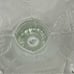 Vintage glass pedestal cake stand grape design scalloped edge