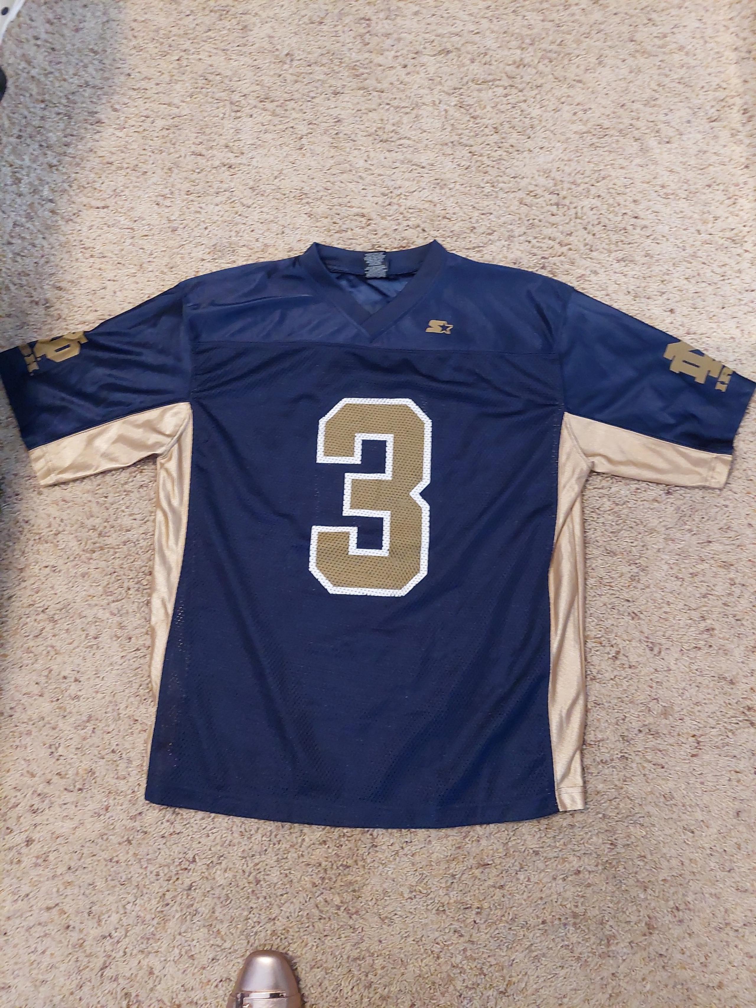 Large notre dame football jersey starter