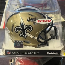 New Orleans saints Adam trautman signed mini helmet