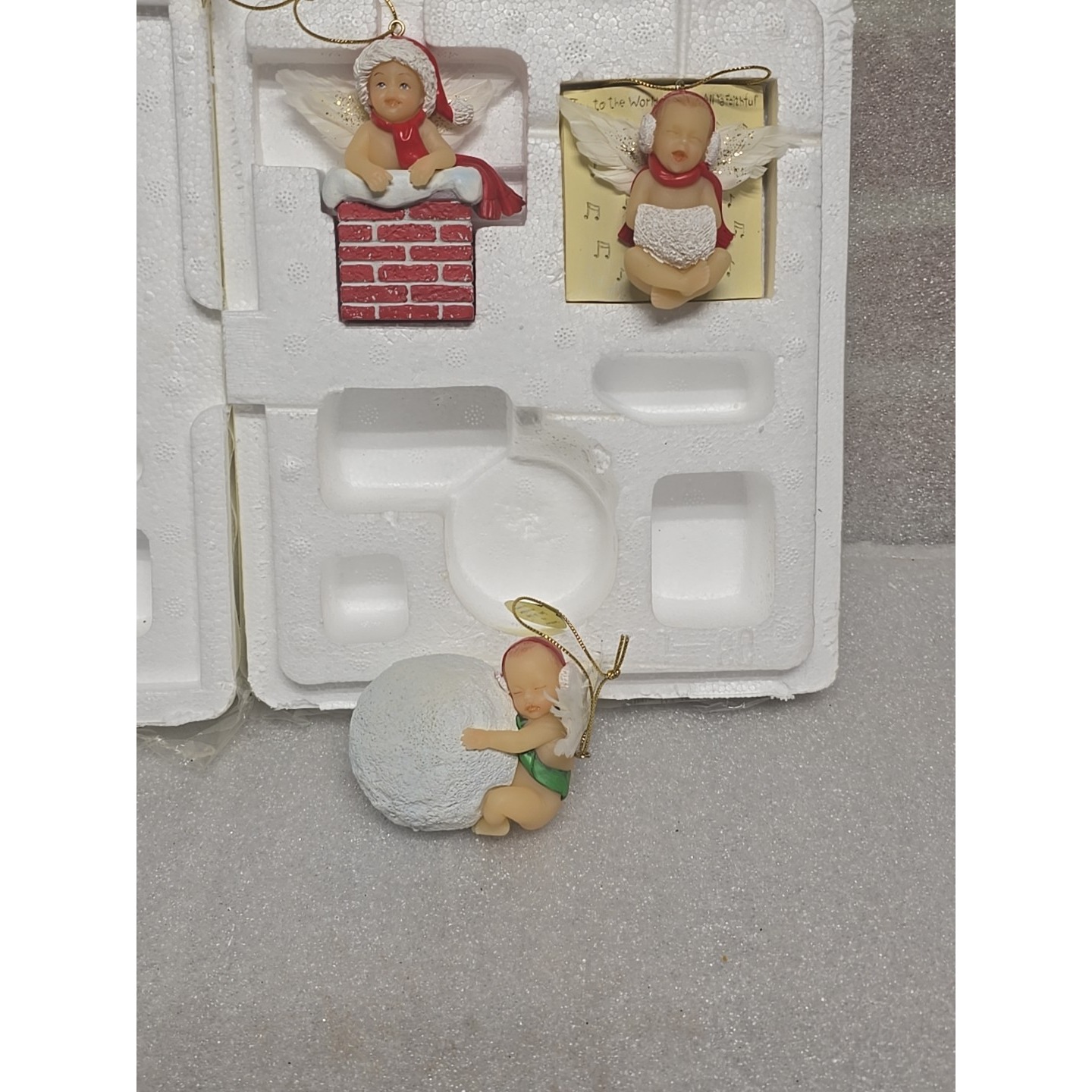 Ashton Drake Christmas Ornaments Santa's Little Angels SET #4 Holiday Babies Lot