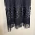 NEW Anthropologie Fringed Shift Mini Dress Removable Collar in Black S