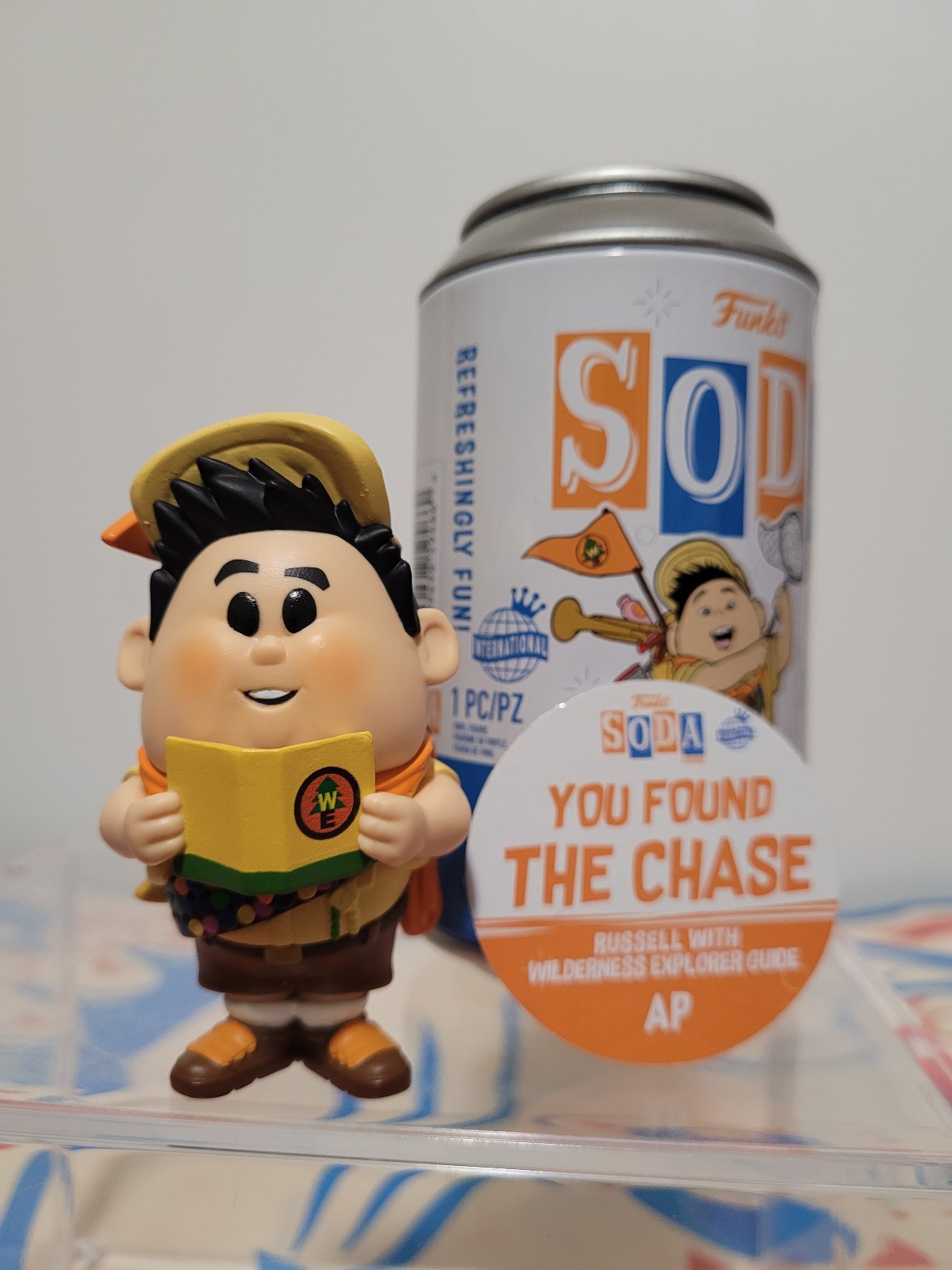 Disney Pixar Russell Wilderness Explorers Book Chase Artist Proof AP Funko Soda