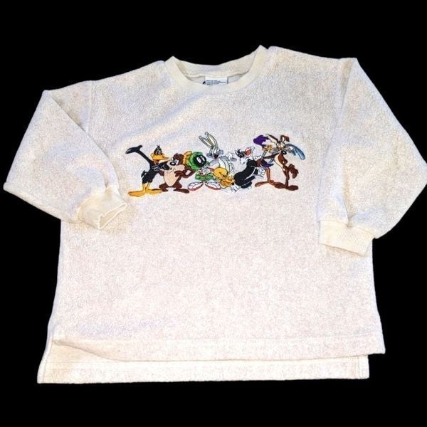 Warner Bros 1998 Looney Tunes vintage fleece sweatshirt size xs youth