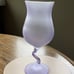Vintage Libbey “Watusi” Pastel Satin Frosted Glass Zig-Zag Stem Cocktail (Set 4)