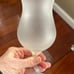 Vintage Libbey “Watusi” Pastel Satin Frosted Glass Zig-Zag Stem Cocktail (Set 4)