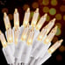 NEW 100 Count Mini Clear Lights 32ft White Wire Christmas Tree String Lights
