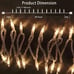 NEW 100 Count Mini Clear Lights 32ft White Wire Christmas Tree String Lights
