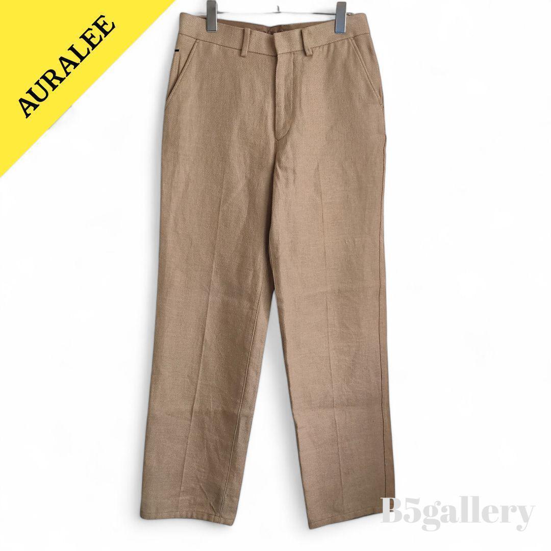 AURALEE LINEN DOUBLE FACE 5P PANTS