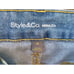 Style & Co. Womens Raw Edge Bermuda Denim Shorts Size 12 Midrise Slimming Pocket
