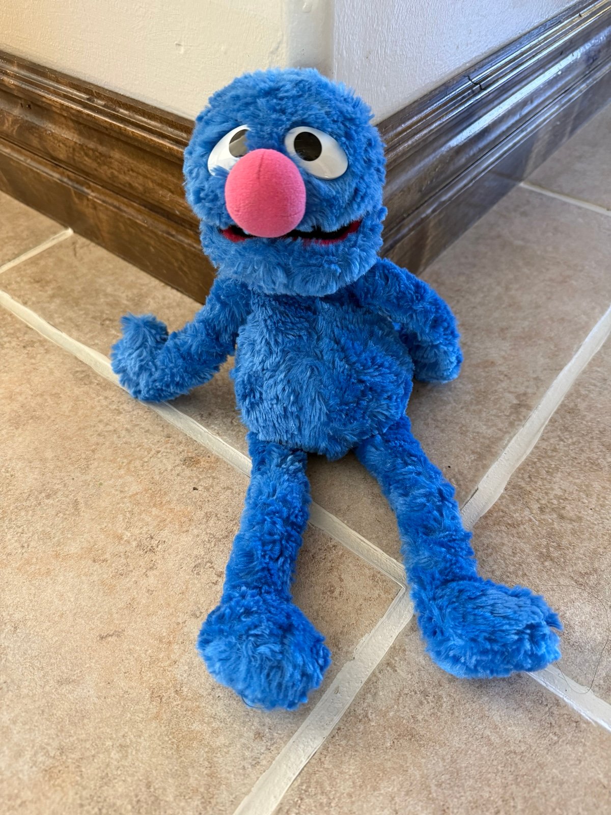 Sesame Street workshop 2002 Grover stuffed animal 15”