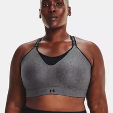 Under Armour Women's UA Infinity High Heather Sports Bra Size Medium