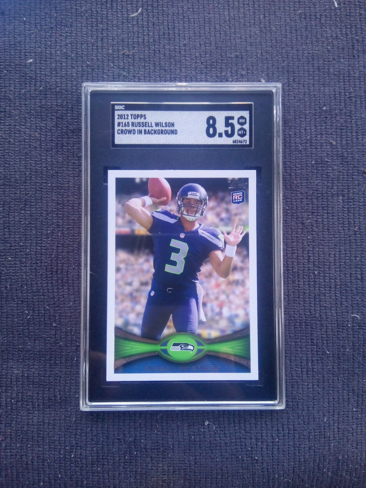 SGC 8.5: Topps Russell Wilson rookie card