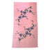 Pink Fieldcrest Velour Bath Towel Wash Cloth Blue Floral Cottage Core 1990s Vtg