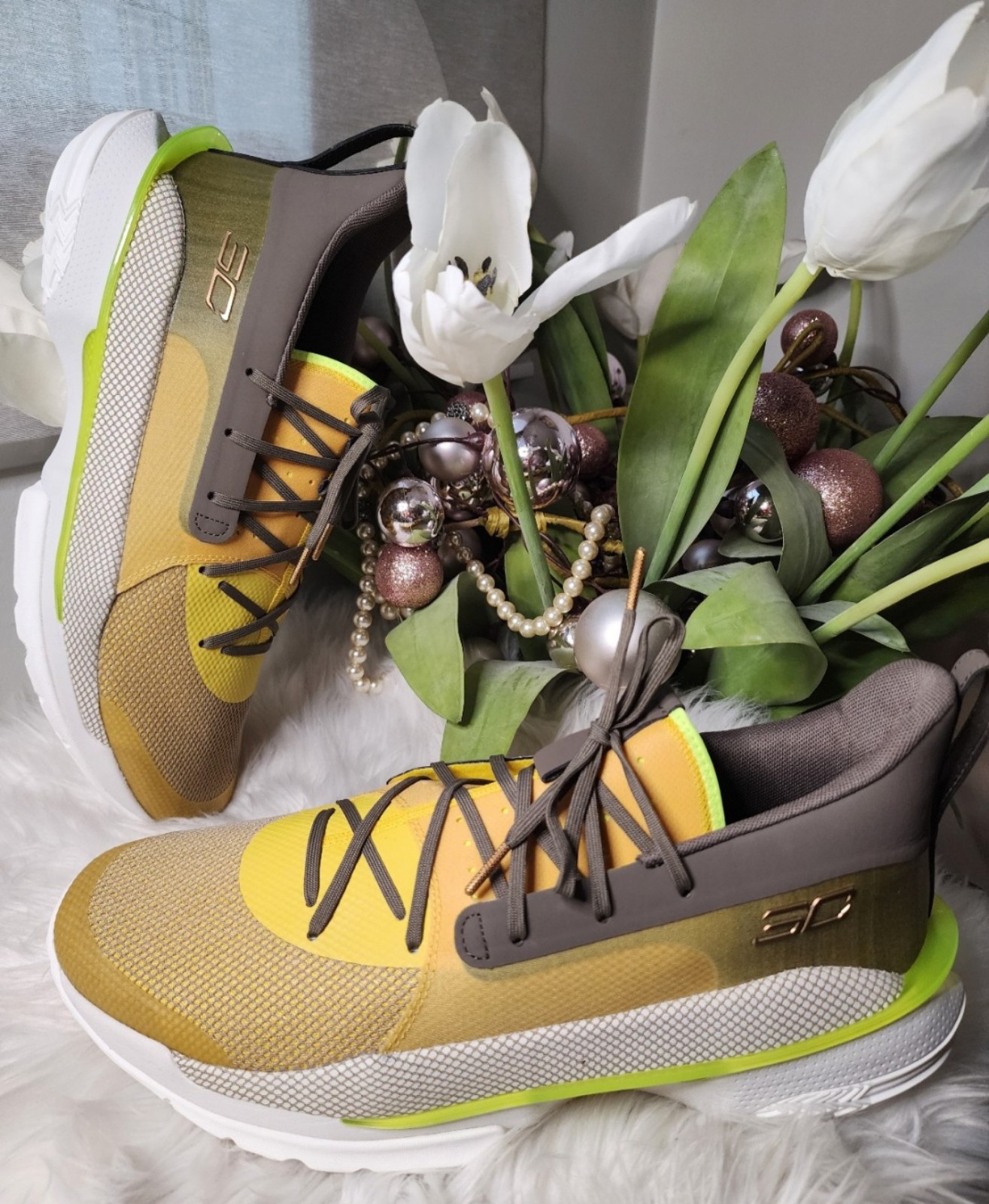 Under Armour Steph Curry 7 'Zeppelin Yellow' 3021258-701 Men’s Size16