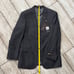 CARAVELLI Mens Gray Striped Size 40L TALL Suit Jacket Blazer Sports Coat NWT