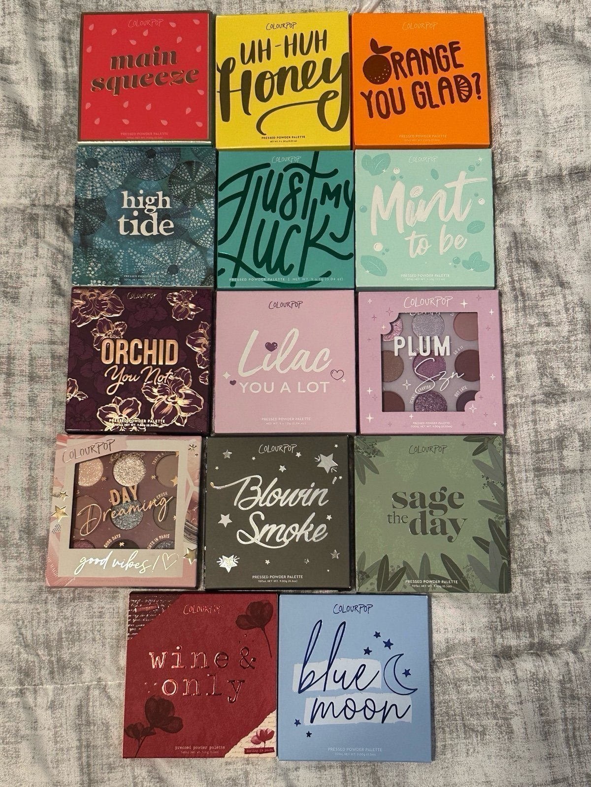 14 ColourPop cosmetics Eyeshadow Palette Bundle