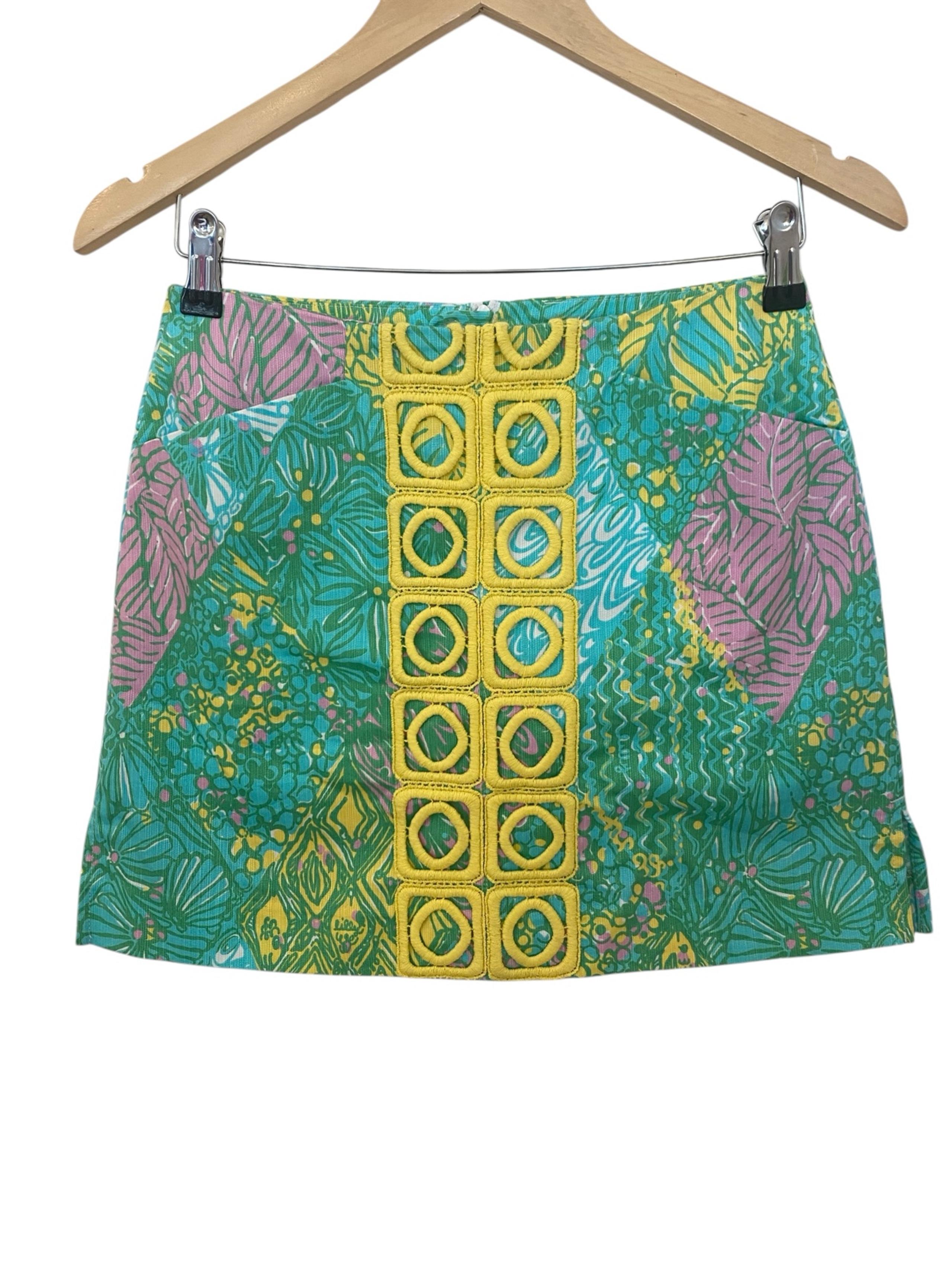 Lilly Pulitzer Womens Mini Floral Skirt Skort