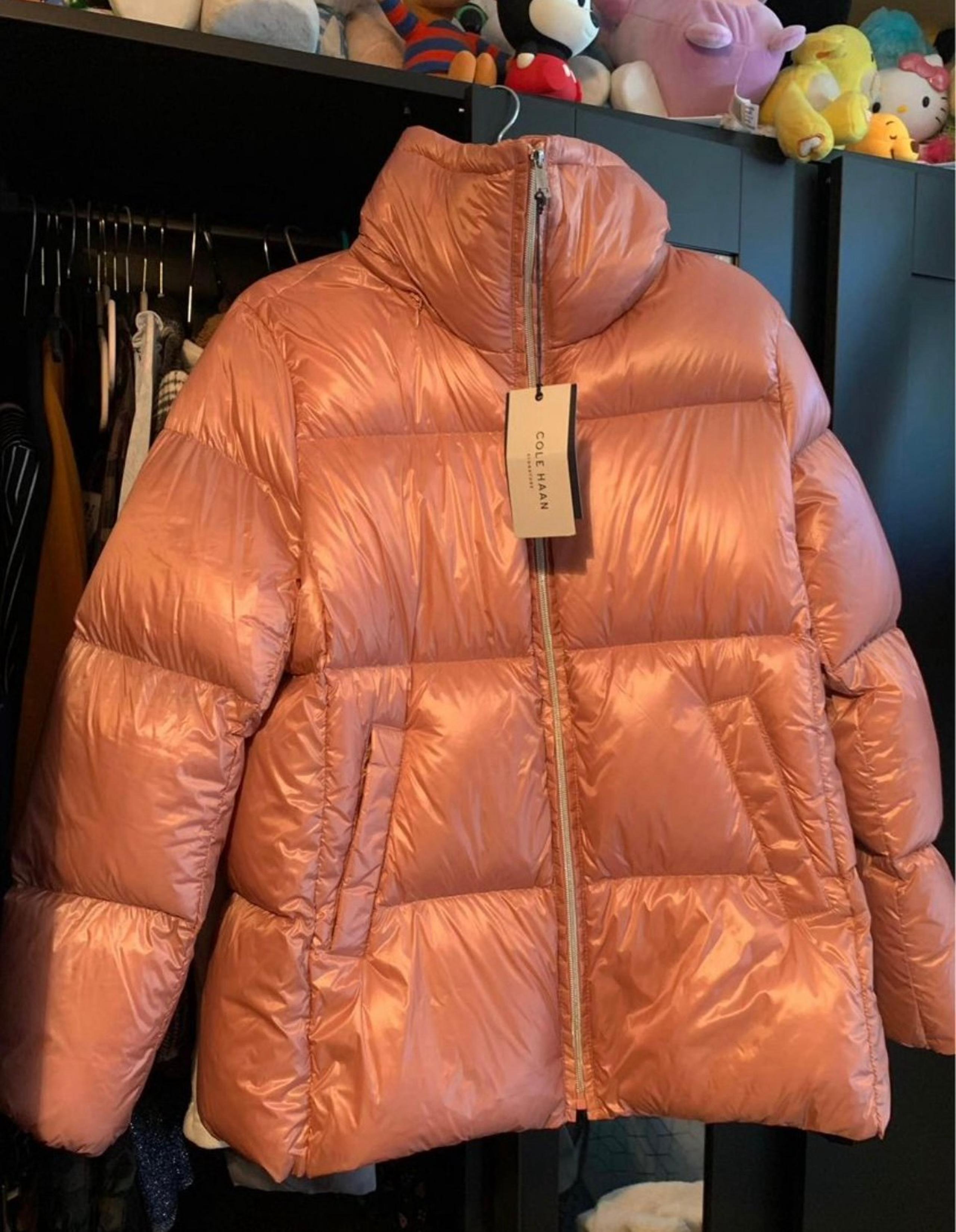 Cole Haan Blush Pink Puffer Jacket