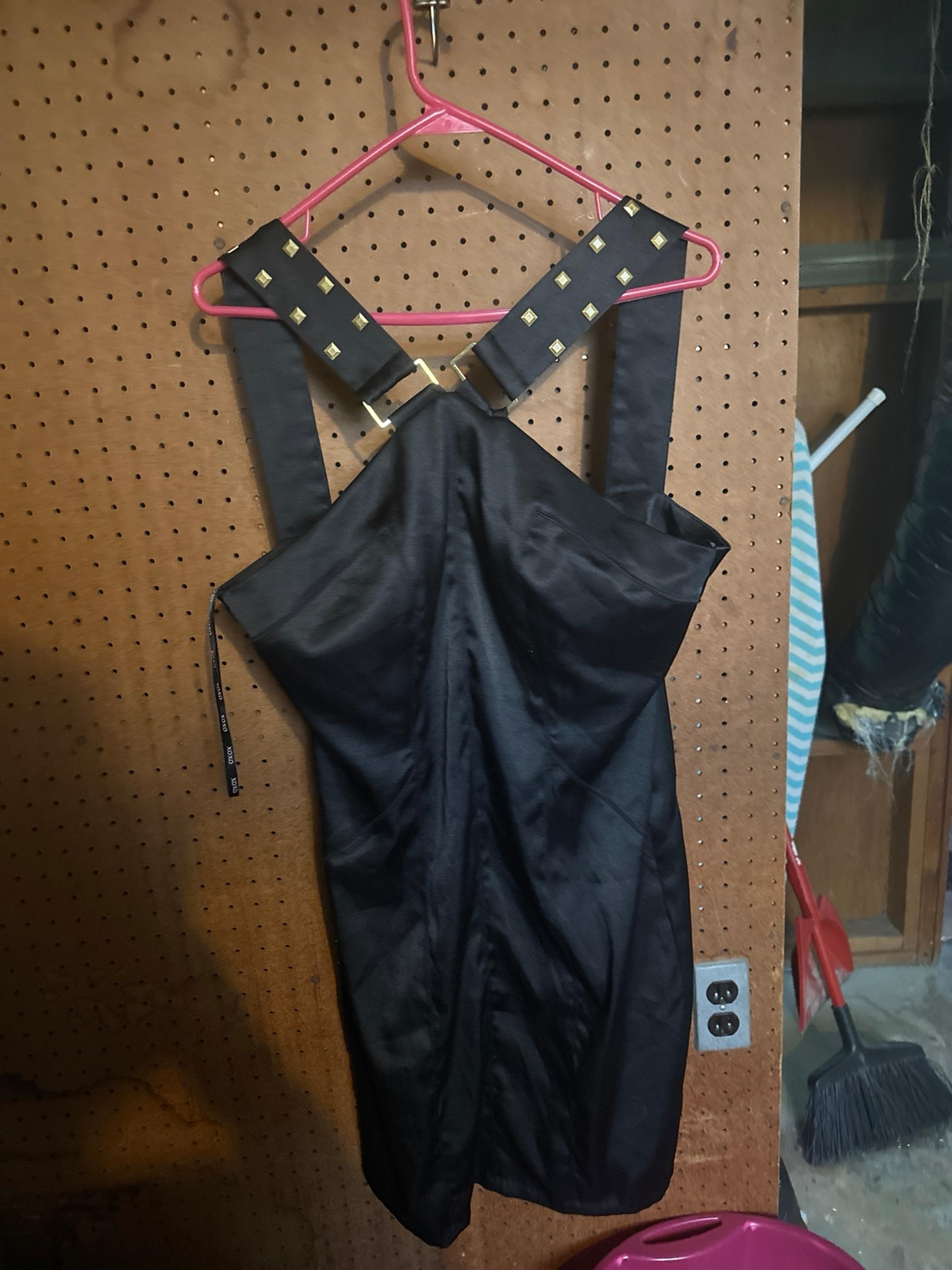 Studded Black Dress XOXO