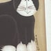 FIDDLESTIX SIGNED CUSTUM FRAMED FOLK ART CAT PICTURE WALL ART
