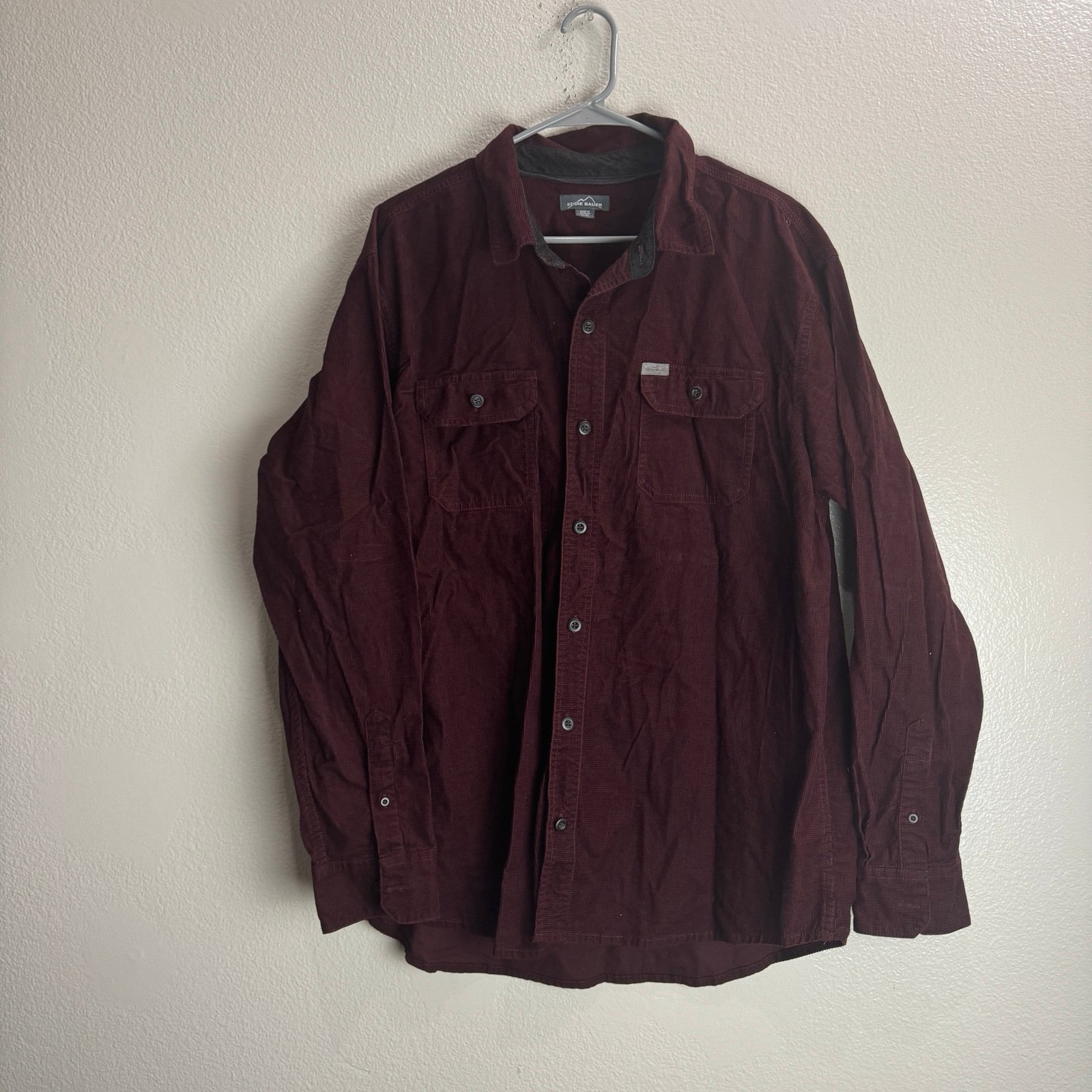 Eddie Bauer Vintage Button Up Shirt Size XL