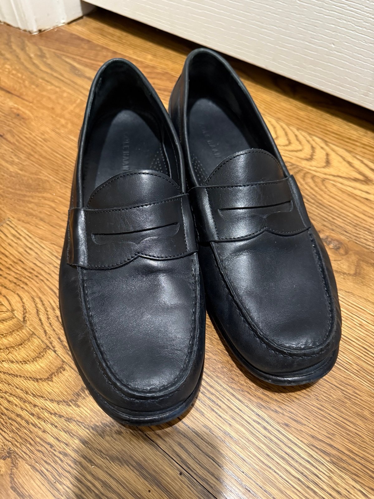 Cole Haan Men's Black Leather Loafers size 11