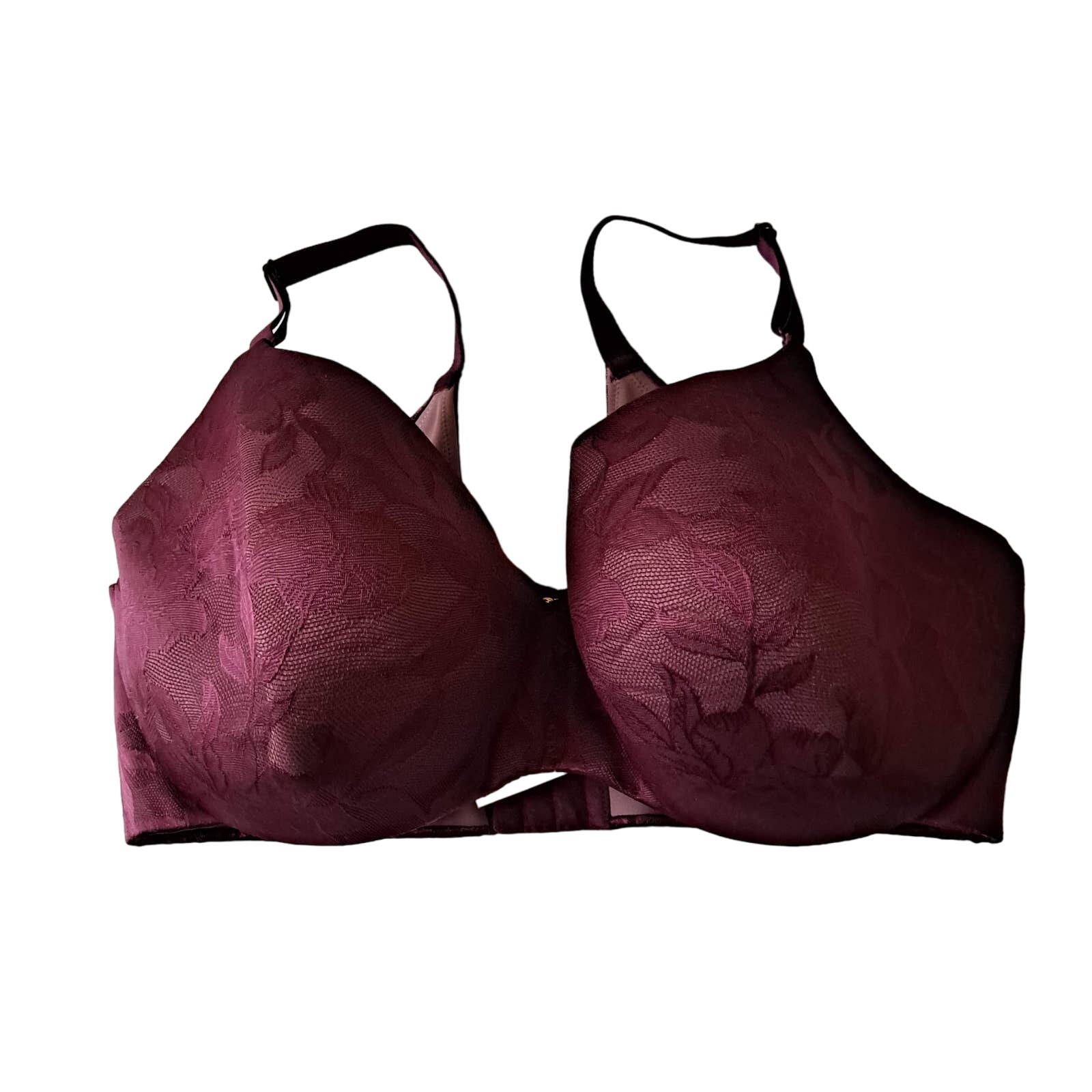 CACIQUE Womens Burgundy Padded Underwired Bra - Size 40G