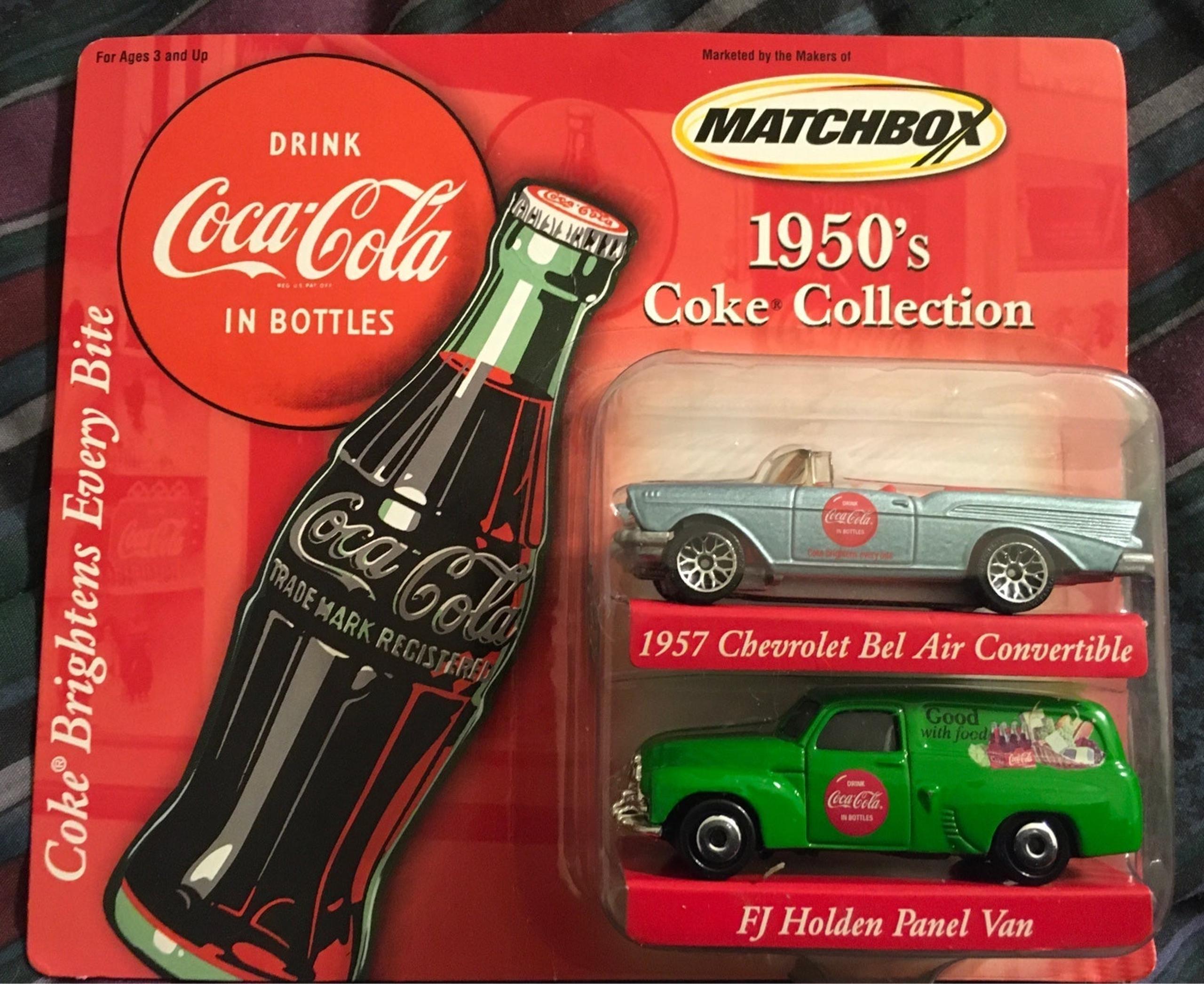 NIB Vintage 2001 Matchbox 1950’s Coca-Cola Cars
