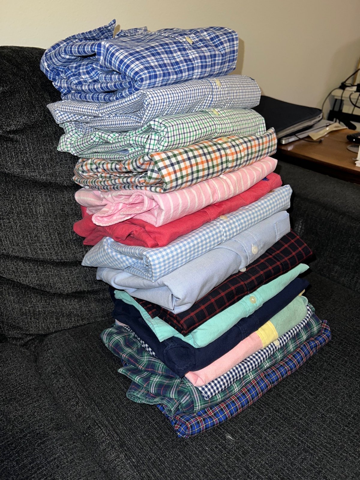 Lot of 15 Polo Button Down Shirts