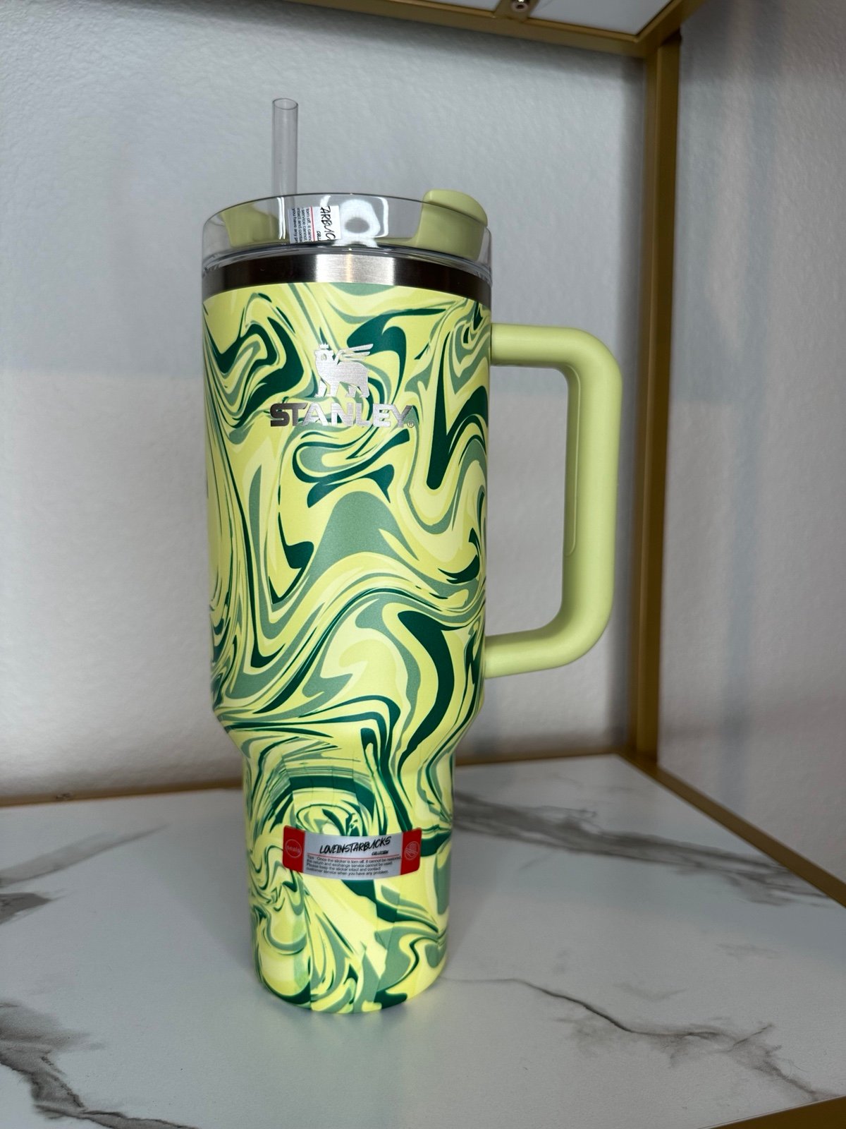 New Stanley Green Swirl 40oz Quencher