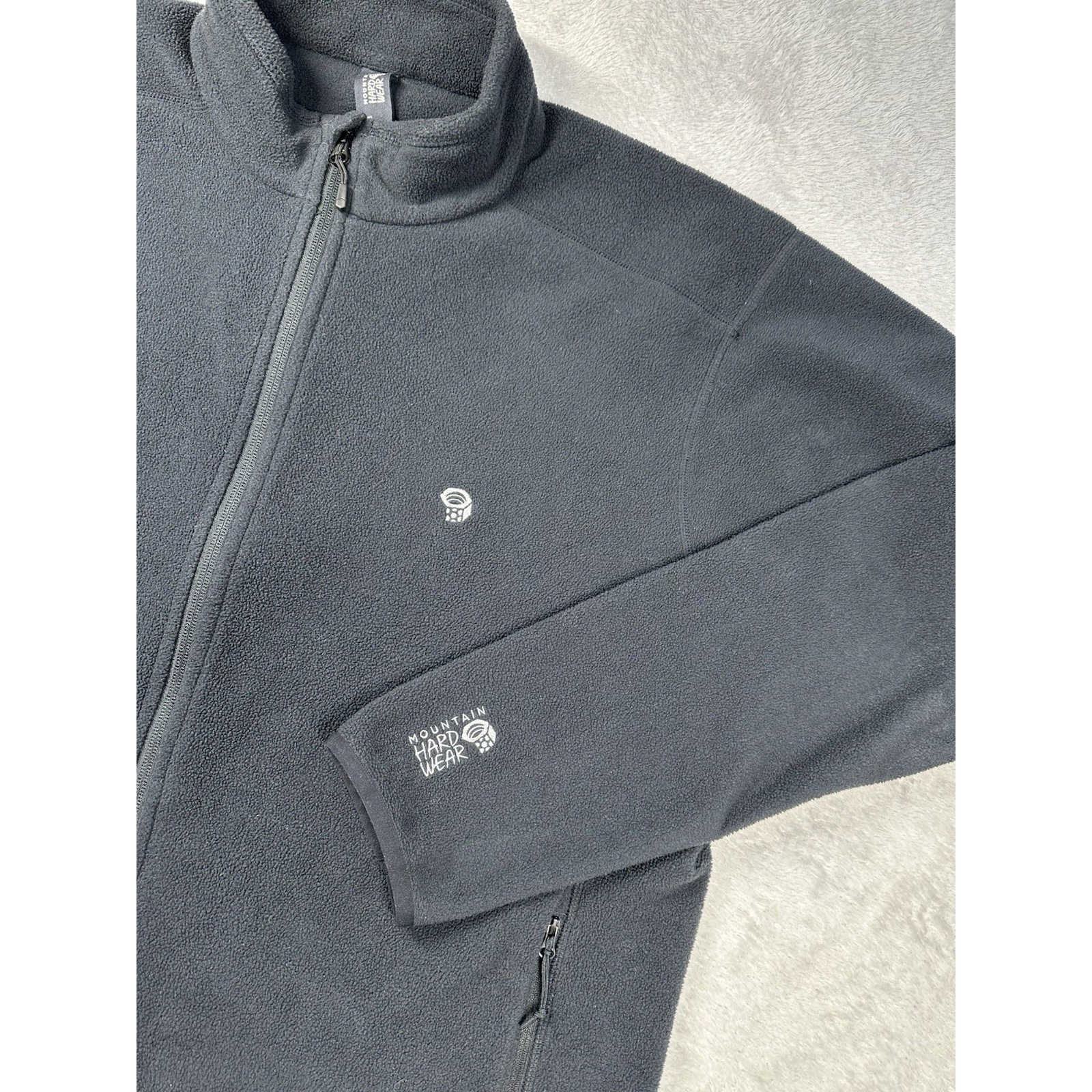 Mountain Hard Wear Fleece Sweatshirt Mens XL Black Hiking Gorpcore Full Zip