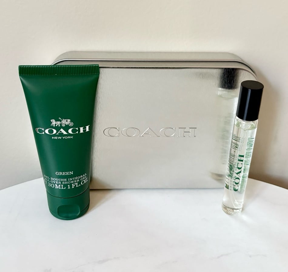 Coach GREEN by Coach 7.5ml EDT Spray/1.0oz Shower Gel Discovery Kit for Men