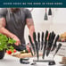 20 Pcs Kitchen Knife Set, Chef Knife Set & Steak Knives - Professional Design