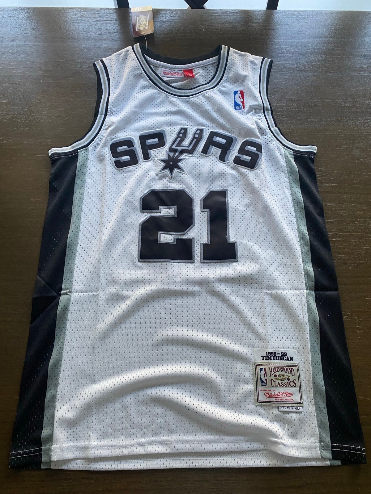Tim Duncan San Antonio Spurs NBA Jersey Large Basketball Fast Shipping Men’s US